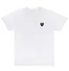 Estilo Estrela Coração Vermelho Coração Puro Algodão Manga Curta Feminina Versão Japonesa Marca Tendência Bordado Camisa Básica Masculina T-Shirt Gola Redonda Manga Curta