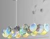 Lustre Retrô Francês Murano para Sala de Estar Luxo Acessível Luz Principal Designer Criativo Vidro Colorido Lâmpadas para Sala de Jantar Quarto
