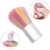 Pincel de Pó para Unhas Venda Quente Transfronteiriça Ferramenta de Manicure Pincel de Unhas com Cerdas Macias Pincel de Maquiagem Colorido para Blush Pincel para Pó Solto