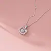 Pingente de Gato Cravejado com Diamantes em Prata de Lei S925 Nalan, Requintado e Simples, Design de Nicho Ins Pingente Único Y02993