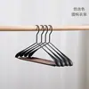 Perchas de Hierro Forjado de Hombro Ancho de Madera de Haya Transfronterizas para Tiendas de Ropa, Uso Doméstico, Antideslizantes, Sin Marcas, Perchas para Ropa, Tendederos