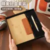 Popular Cuaderno A5 con Patrón de Bambú con Cierre Magnético, Costuras de PU, Libro de Registro para Reuniones Culturales de Oficina