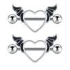 Joias para Body Piercing Anjo do Amor Anel para Mamilo Unha para Mamilo Feminina Combinação de Unhas para Umbigo Estoque Pronto