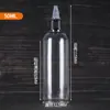 Botella con Punta de Gel 50ml 100ml Plástico PET Botella de Pigmento para Champú Loción de Abeja Botella con Gotero de Apriete
