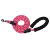 Suministros para mascotas cuerda de tracción reflectante multicolor cuerda redonda de nailon para perros grandes y medianos a prueba de explosiones correa de tracción con asa de espuma