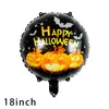 Nuevas decoraciones de Halloween transfronterizas: globos de papel de aluminio en forma de calabaza, fantasma, calavera, momia, bruja de dibujos animados