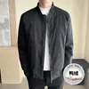 Chaqueta de Plumón para Hombre Tangkez Otoño Invierno Chaqueta con Cuello de Béisbol para Hombre Negocios Juventud Casual Versátil Abrigo de Plumón