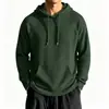 Ropa Nueva para Hombre Cruzando Europa Sudadera con Capucha de Waffle para Hombre Color Sólido Holgada Casual Manga Larga Sudadera con Capucha
