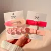 Pasador Rosa Dopamina Niña Lindo Clip Bb Tocado Y2K Clip Lateral Clip para Flequillo Bebé Accesorios para el Cabello de Niños