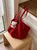Bolso de lona con estampado floral de lunares estilo coreano modelo nuevo 2026 bolso tote de gran capacidad bolso de hombro estilo casual