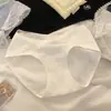 [Amor Doce Pequena Fragrância] Roupa Íntima de Renda Doce 100% Algodão para Mulheres 10A Antibacteriana, Respirável, Macia e Amiga da Pele Cuecas 100% Algodão
