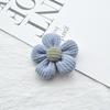 Hebilla Tejida de 5 cm Cosida a Mano Flor de Cinco Pétalos Flor de Tela Hecha a Mano Adornos para el Cabello Tocado Accesorios para Horquillas DIY