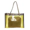 Bolsa de Palha Transparente Grande Capacidade da Moda Tendência deste Ano para Mulheres Versátil Elegante Bolsa de Compras Bolsa de Ombro Personalizada