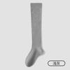 Calcetines de Compresión para Mujer, Color Sólido, Absorbentes del Sudor, Transpirables, Elásticos, Cómodos, Calcetines Caídos para Pantorrilla, Combinados con Botas de Caballero, Calcetines Largos JK