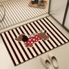Alfombra de Piso para Baño Suave Tierra de Diatomeas Absorbente Baño Inodoro Puerta Alfombra Antideslizante Hogar Anticaída Alfombra para Pies Alfombra de Baño