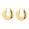 Aretes Loftily Nicho Estilo Ins Aretes de Corazón de Durazno Joyería DIY Lujo Accesible Aretes de Acero de Titanio Chapados en Oro