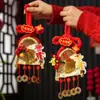 2026 Año del Caballo Nudo Tejido Escoba Calabaza Decoración Colgante para Manija de Puerta Nudo Chino Adorno de Año Nuevo
