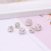 Bolas de Bayberry de metal de 8/10 mm de color diamante, espaciadoras de diamante, cuentas redondas, cuentas sueltas, espaciadoras, accesorios de joyería DIY