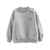 Ropa para niños, sudadera para niños, nueva colección de otoño 2026, top de manga larga para niños mayores, capa base elegante y moderna