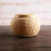 Cesta de almacenamiento de bambú cesta de té caja de té Pu'er caja de regalo de té Tuo tetera mini caja de almacenamiento de té verde naranja esparcido