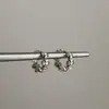 Brincos de Argola Cruzados com Zircônia para Mulheres, Simples Estilosos, Doces, Descolados, Exquisitos, Modernos e na Moda