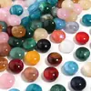 Cuentas Redondas Planas Transparentes de Acrílico, Cuentas Planas Degradadas Vintage, Cuentas Sueltas, Accesorios para Joyería DIY, Materiales para Pulseras Hechas a Mano