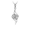 Versión coreana del nuevo colgante de amor con pluma de ángel de plata esterlina S925, fabricantes de joyería femenina al por mayor.