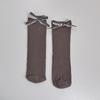 Calcetines para Niñas, Calcetines de Algodón para Primavera y Otoño, Medias para Niños, Medias de Princesa, Calcetines de Media Pantorrilla para Bebé, Calcetines para Niñas con Lazo en la Pantorrilla