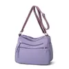 Bolsa de ombro feminina 2026 novo modelo bolsa feminina multi-bolsos bolsa transversal grande capacidade casual bolsa quadrada pequena bolsa com zíper multicamadas
