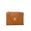 Bolsa de Moedas Feminina Nova de Couro Genuíno 2026 Primavera/Verão Transfronteiriça Carteira Temperamento para o Dia a Dia Moda Cor Sólida Luxo Leve