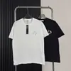 Camiseta de Manga Curta Ilha Quatro Caminhos Pedra Transfronteiriça com Estampa de Bússola no Peito, Gola Redonda, Caimento Solto, Camiseta Básica Unissex