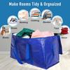 Bolsa de Almacenamiento de Gran Capacidad Bolsa de Almacenamiento para Ropa de Edredón de Viaje Bolsa de Embalaje para Mudanza de Equipaje Tejida Gruesa Impermeable