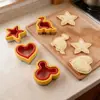 Molde Cortador de Sándwiches de Acero Inoxidable para Niños Molde para Comida Complementaria para Almuerzo Molde Sellador de Bordes para Pan Tostado Forma de Dinosaurio Corazón Estrella
