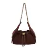 Bolso de cadena retro estilo coreano para mujer, nueva colección otoño/invierno 2026, diseño de nicho, bolso de hombro con patrón de diamantes, bolso de axila