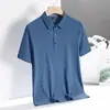 21 Cores Camiseta Polo Masculina de Manga Curta Poliamida Ice Silk Sem Costura Camiseta Polo Masculina de Alta Qualidade Camiseta Polo Masculina de Manga Curta