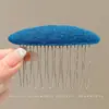 Pente para Cabelo com Estampa de Leopardo Retrô Doce Sem Costura com Múltiplos Dentes Estilo Coreano High-End Versátil Presilha de Cabelo para Mulheres Adultos Acessórios de Cabelo Headwear