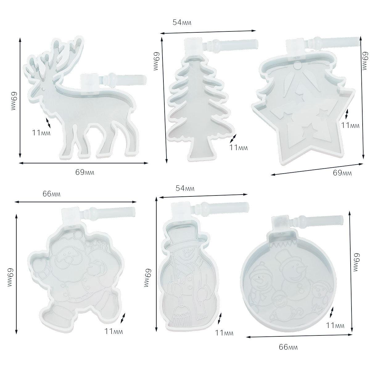 圣诞灯牌模具-白底