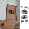 Venta al por mayor de fábrica Pegatinas de Tatuaje Clavícula Fiesta de Halloween Impermeables Duraderas Cicatriz Costura Cara Tatuajes Temporales