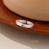 Anillos de pareja de diario de gato y perro de plata pura s999, personalizados y lindos, anillos abiertos ajustables apilables, joyería de plata maciza