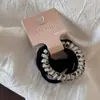 Novos Scrunchies Coloridos tipo Macaron Estilo Coreano, Elásticos de Cabelo Cor-de-Rosa Modernos e Esteticamente Agradáveis para Meninas, Cordões de Cabelo e Acessórios de Cabelo de Verão