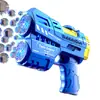 Pistola de Burbujas Porosa Totalmente Automática Transfronteriza, Máquina de Burbujas Portátil a Prueba de Fugas, Recargable, Juguetes para Niños de Celebridad de Internet, Puesto de Venta al por Mayor