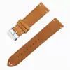 Pulseira de Relógio de Camurça Costurada à Mão com Linha Pulseira de Camurça Macia Couro Genuíno para Homens e Mulheres 14/16/18/20/22mm Estoque Disponível