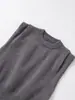 Venta al por mayor 2025 Otoño Nueva Ropa para Mujer Chaleco de Lana con Pliegues en el Hombro Estilo Top Ff7-11289