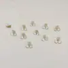 Flor de Tres Pétalos 6mm Resina Flor Pequeña Iridiscente Mini Concha Artificial Tazón Pequeño Flor DIY Estilo Antiguo Pasador Pulsera Joyería Materiales