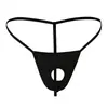 Fabricante Vende Ropa Interior Masculina de Talla Grande con Agujeros, Transpirable de Cintura Media Sexy T-String Pantalones, Exportación 1 Pieza Dropshipping D029