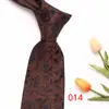 Corbata marrón formal de negocios de 8 cm en stock corbata de poliéster para hombre jacquard negocios corbata vintage fabricantes al por mayor