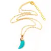 Colar com Pingente de Lua Moda Transfronteiriça Nicho Feminino Versátil Toque de Alto Padrão Famoso na Internet Corrente Clavicular Fresca de Meia-Lua Acessórios