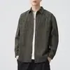 Ropa para Hombre Fengshe / Nueva Camisa Casual Holgada de Manga Larga Estilo Retro Japonés para Primavera y Otoño Chaqueta de Trabajo Americana