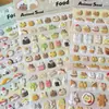 Pegatinas de Dibujos Animados de Doble Capa Tridimensionales para Decoración de Agenda, Pegatinas Lindas de Algodón Burbuja de Dibujos Animados, Pegatinas Creativas para Niños al por Mayor