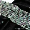 Fuente de Suministro de Comercio Exterior: Cuentas Sueltas de Fluorita Verde, Cuentas Redondas de Fluorita Colorida, Accesorios para Pulseras y Collares DIY, Productos Semiacabados al por Mayor